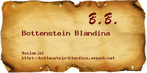 Bottenstein Blandina névjegykártya