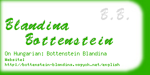 blandina bottenstein business card
